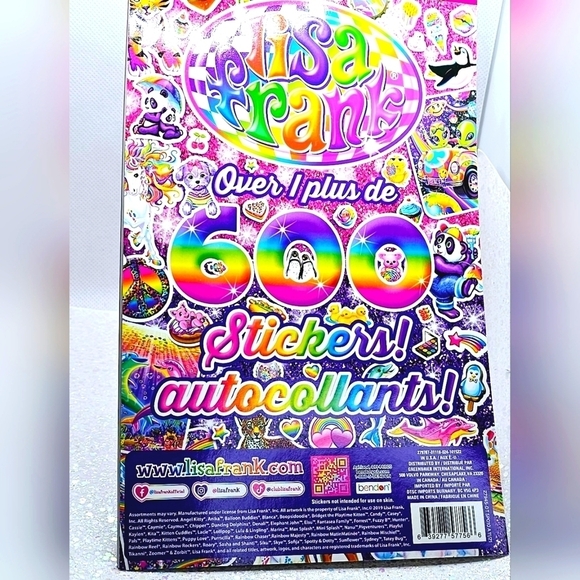 Lisa Frank Rainbow 90s Sticker Booklet - Picture 9 of 9